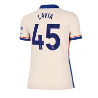 Camisa de time de futebol Chelsea Romeo Lavia #45 Replicas 2º Equipamento Feminina 2024-25 Manga Curta